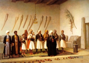  orientalismus - Gebet im Hause eines Arnaut Chefs Araber Orientalismus Jean Leon Gerome Griechisch